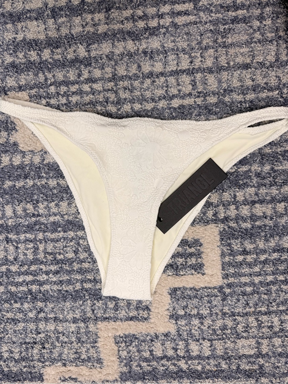 NWT Triangl Swimwear White Bikini Bottom